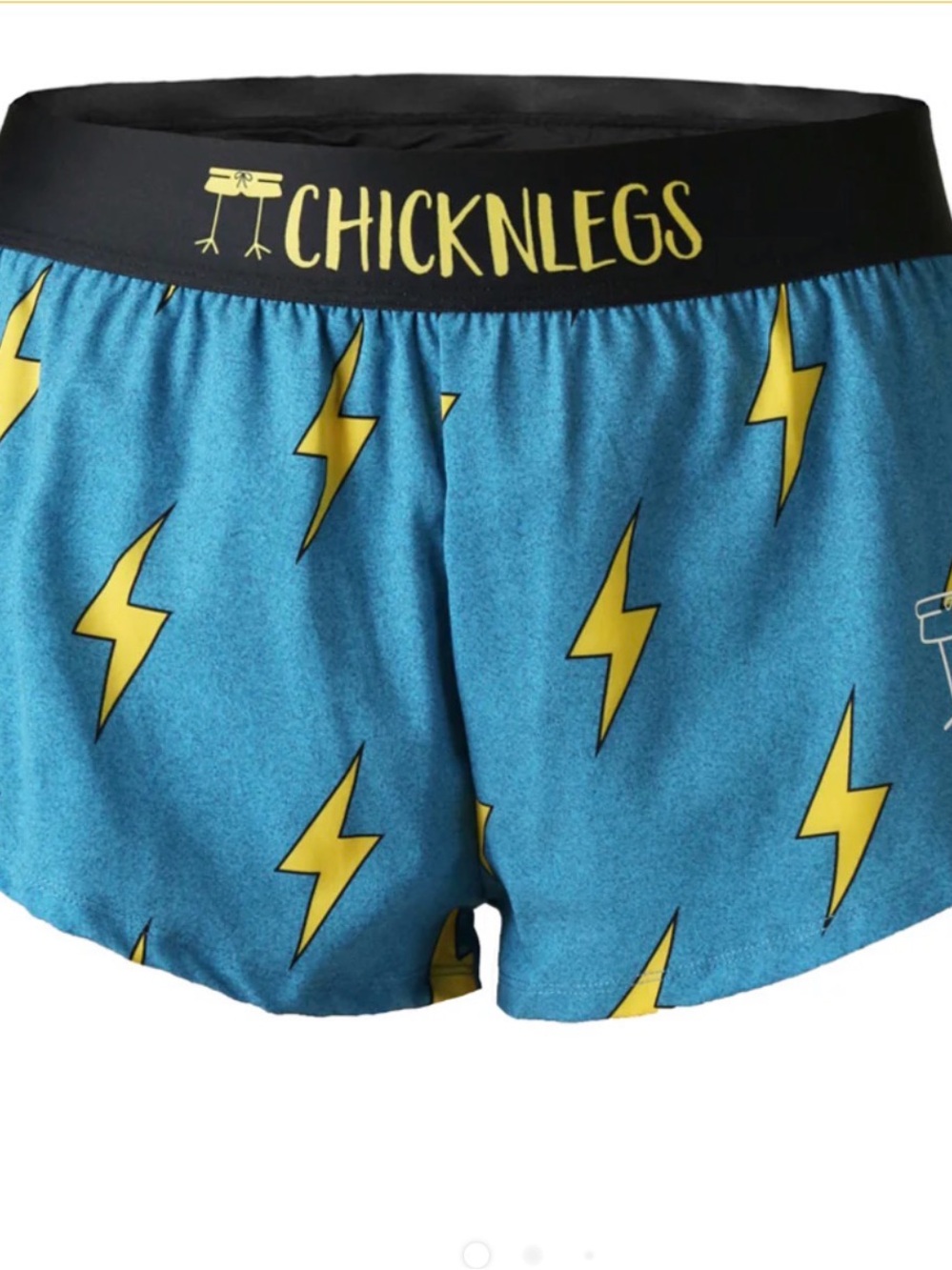 ChicknLegs Blue Lightning Athletic Shorts for Women
